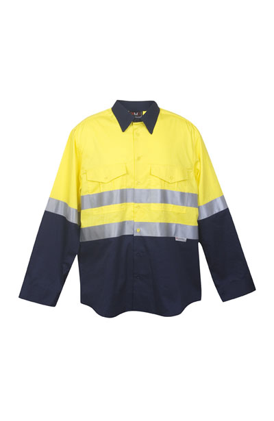 S007LP 100% Combed Cotton Drill Long Sleeve Shirt - 3M