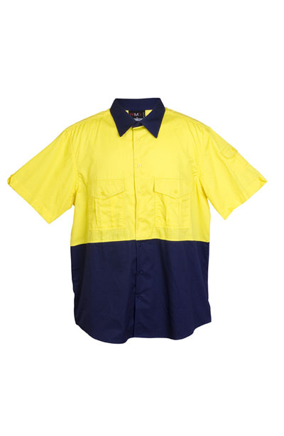 S007MS 100% Combed Cotton Drill Short Sleeve Shirt